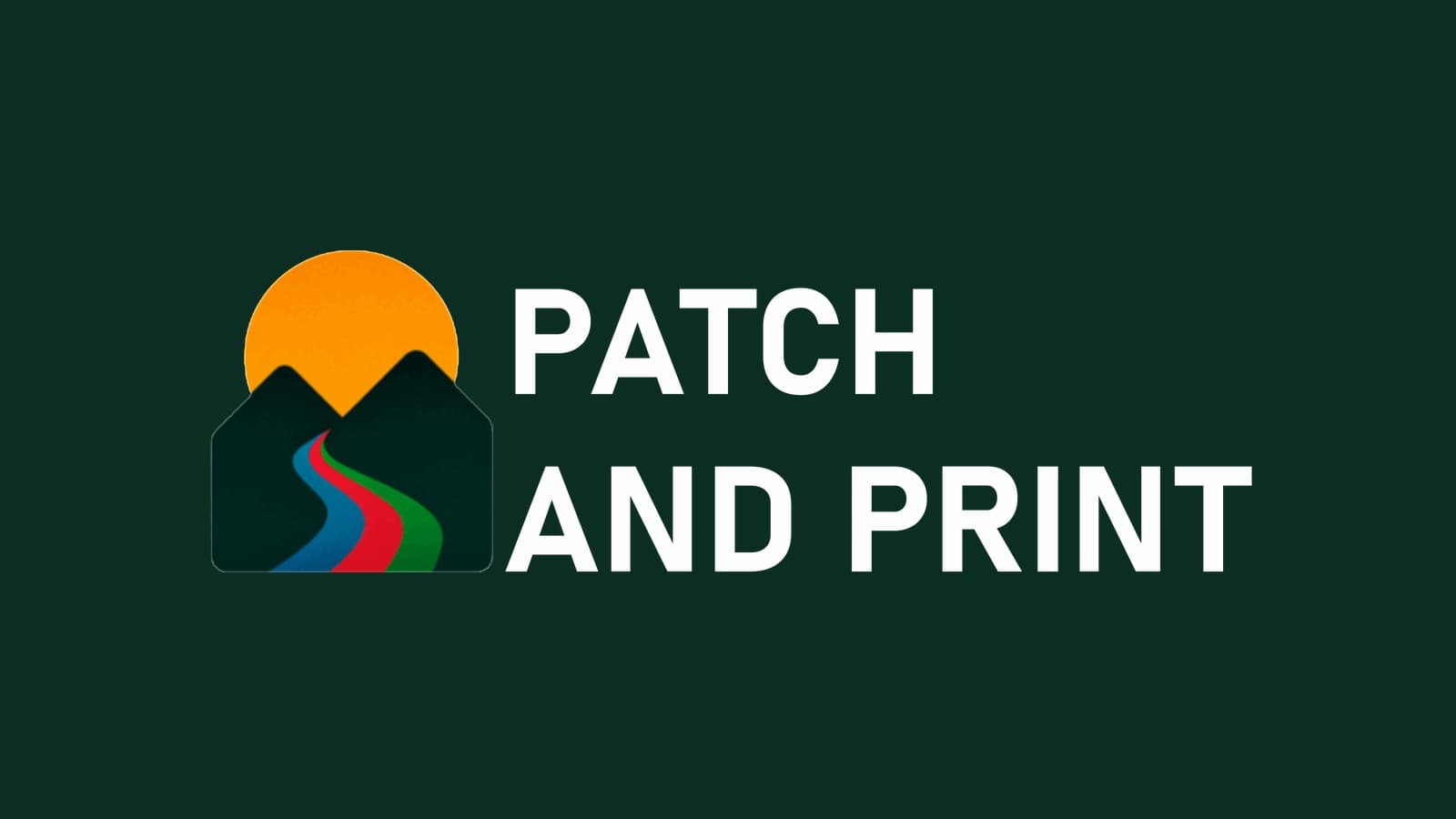 Логотип майстерні Patch & Print — друк чашок, прапорів і жетонів у Миколаєві