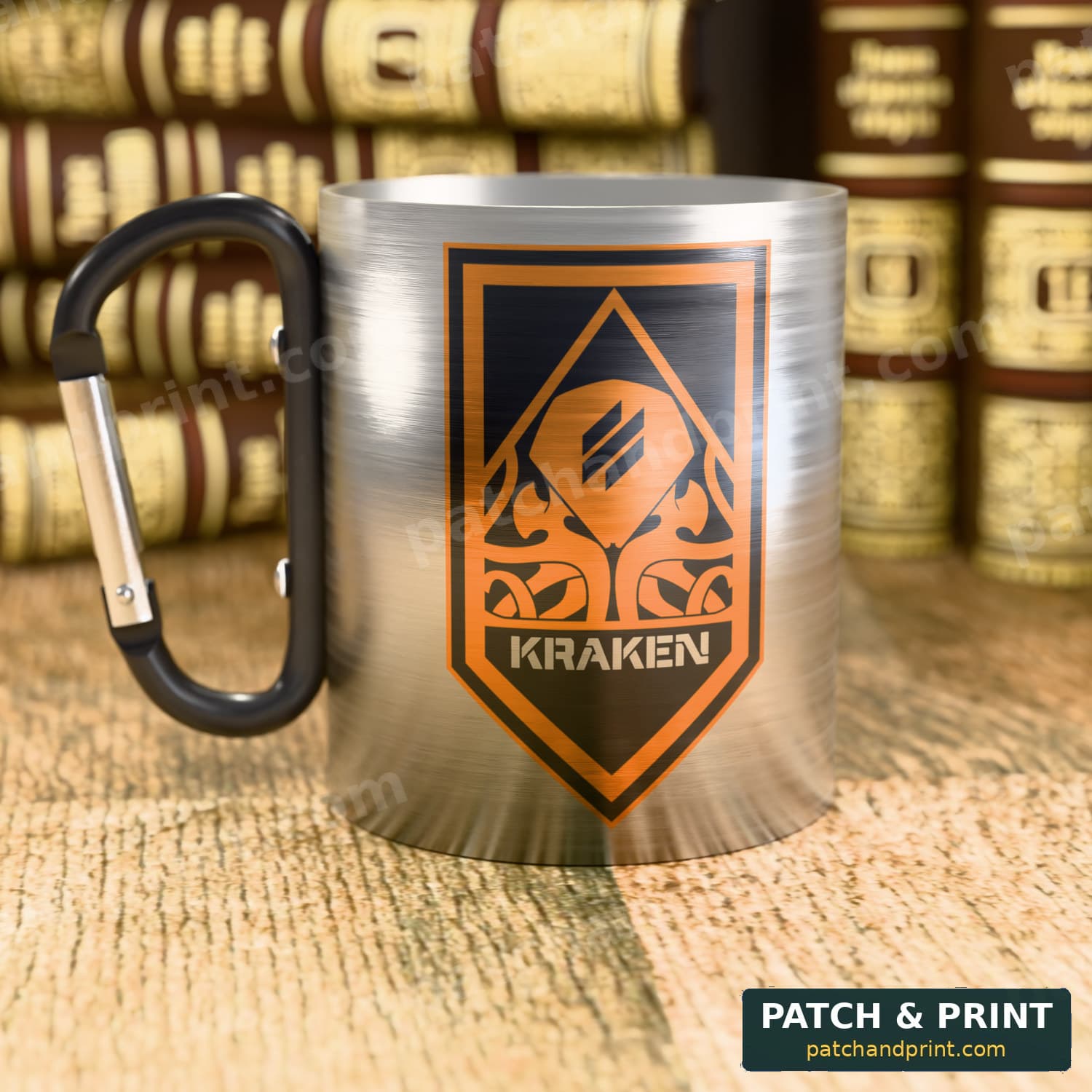Чашка «21-й окремий полк безпілотних систем “KRAKEN 1654”» (емблема з двох боків)