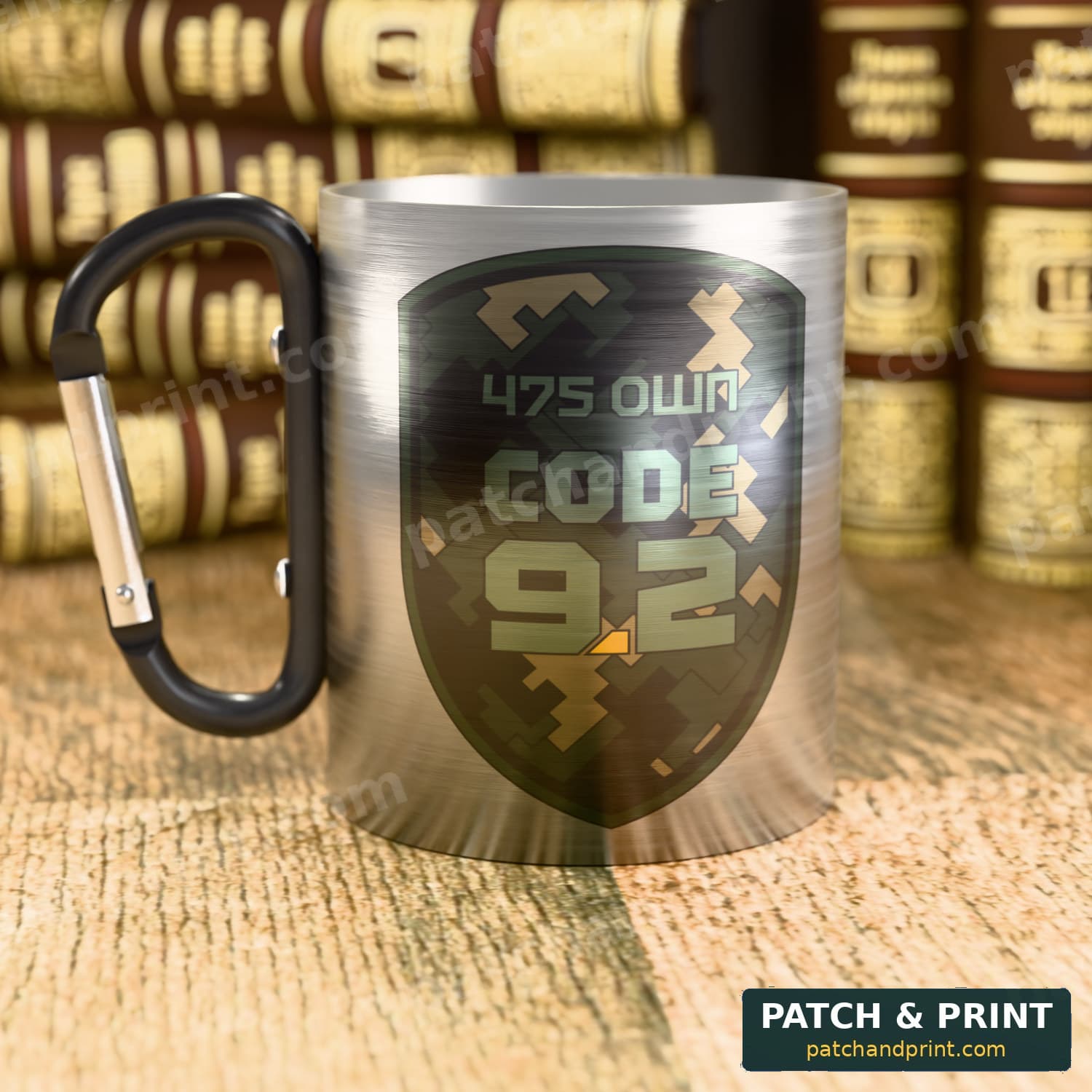 Чашка «475-й окремий штурмовий полк “CODE 9.2”» (емблема)