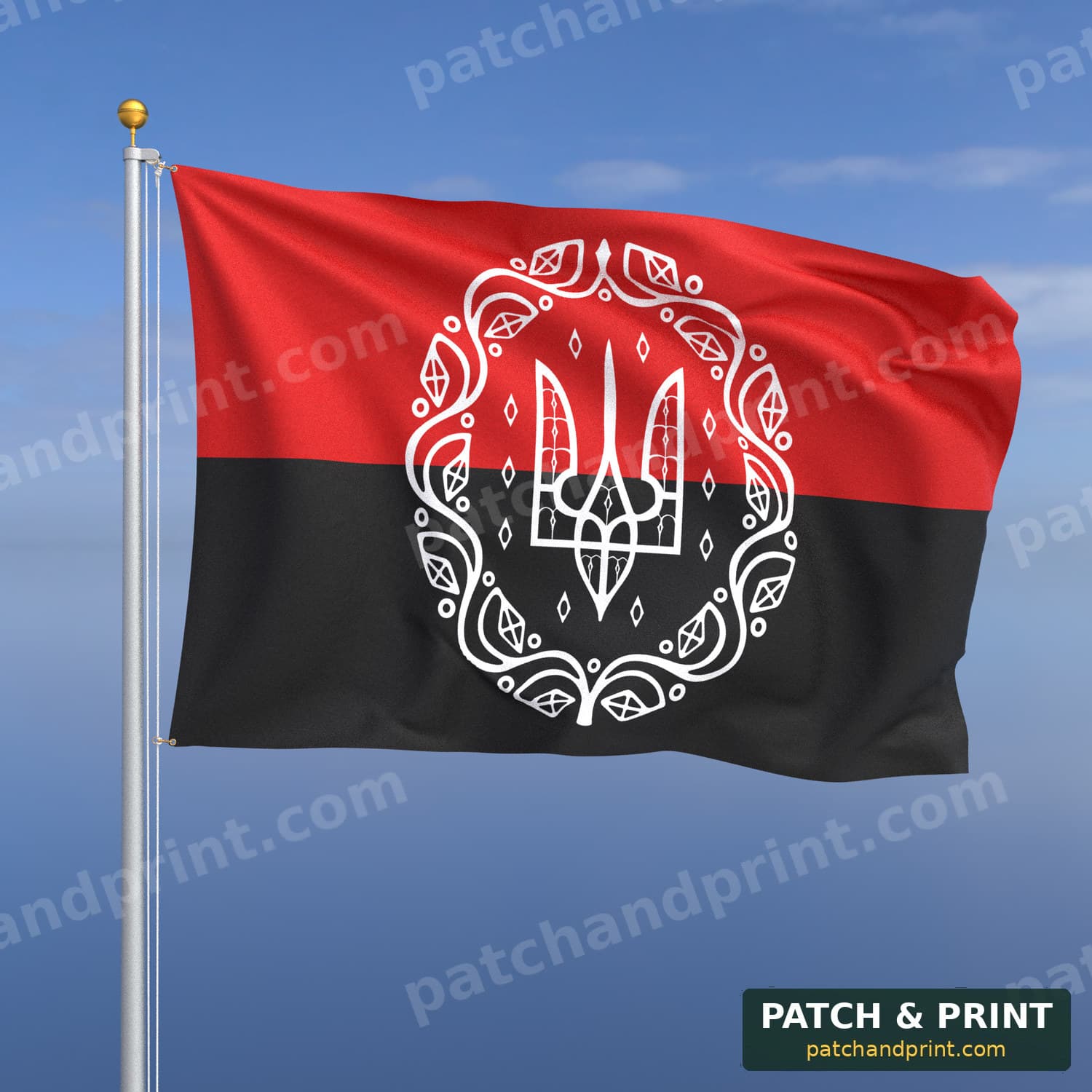 Прапор «Герб УНР» (на прапорі УПА)