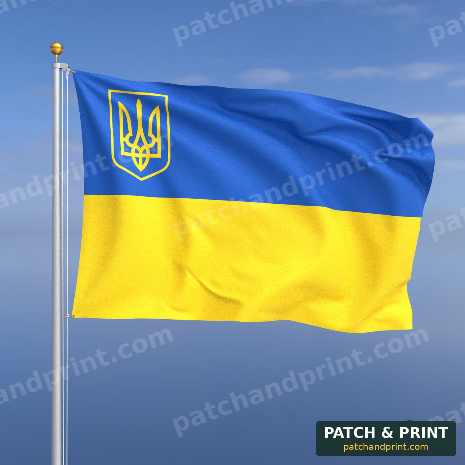 Прапор «Тризуб у куті» (на прапорі України)