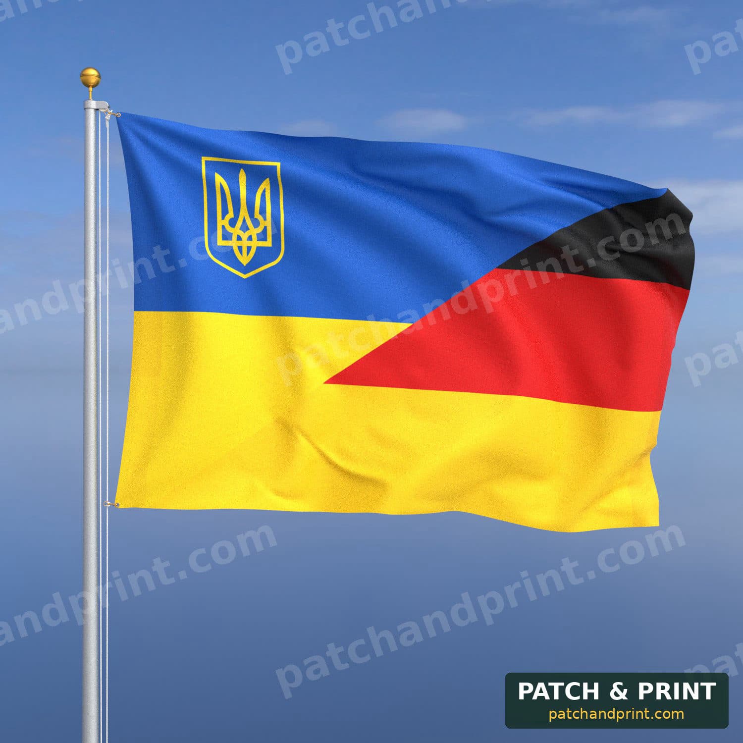 Флаг Германия + Украина