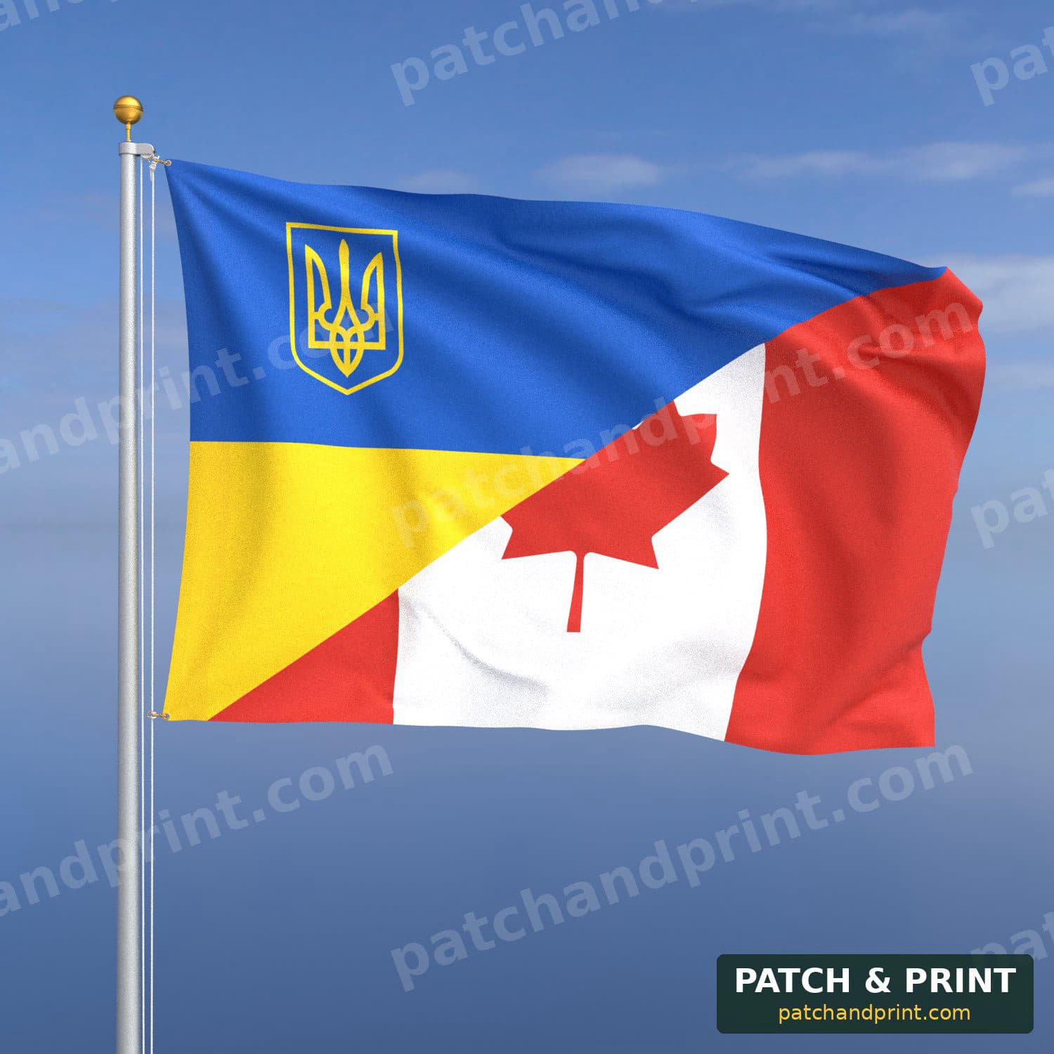 Canada + Ukraine Flag