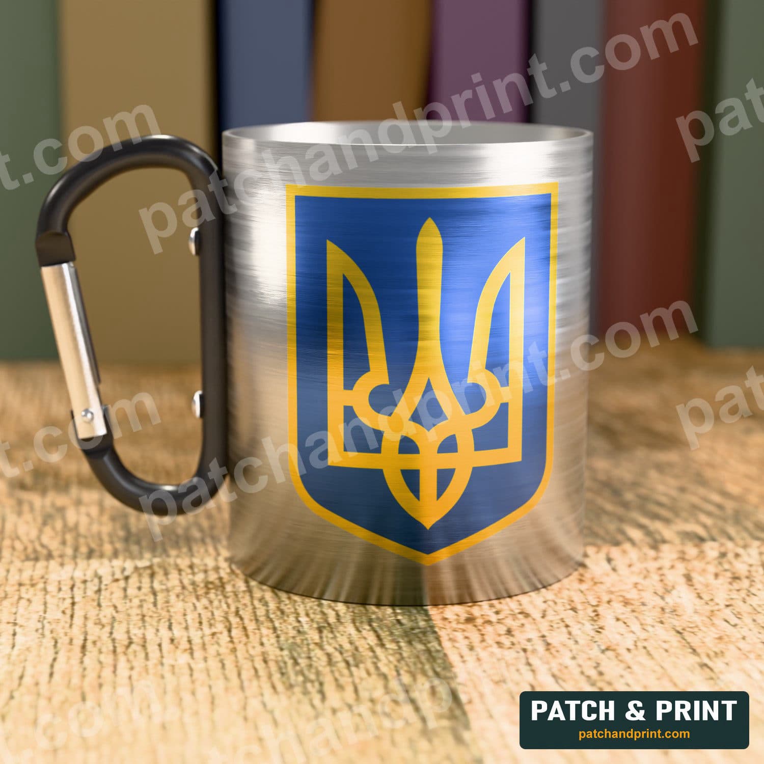 Чашка «Тризуб на синьо-жовтому тлі»
